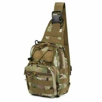 남자 배낭 전술 슬링 가슴 가방 폭행 팩 방수 어깨, Tactical Chest Bag, CP