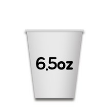 6.5온스 종이컵 1000개 무지 업소용 대량 커피 카페 일회용 회사 자판기용 2000개