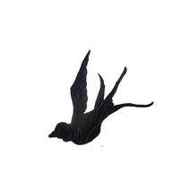 금사 은사 마크라메 실 재료 부자재 아이보리 자수 제비 새 패치 금실 아플리케 천 스티커, black B right