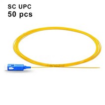 SC APC 광섬유 피그테일 심플렉스 9/125 단일 모드 UPC 패치 케이블 코드 로트당 50 개 100 200 0.9mm, [04] SC UPC 50pcs