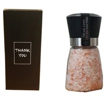 LIN 히말라야 핑크소금 답례품 결혼식 돌잔치, 1개, 3.블랙박스+소금그라인더200g(돌잔치)20개이상