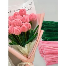 은방울꽃 꽃다발 공예 만들기 모루 DIY 모루철사 패키지, 마카롱믹스200뿌리+무지개색100뿌리