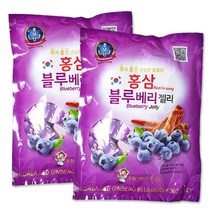 금산 홍삼 블루베리 젤리(300g) x 2봉 / 홍삼 제리, 01 홍삼 블루제리(300g) x 2봉, 300g