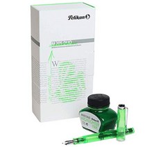 펠리칸 M205 만년필 펜촉 BB 샤이니 그린 전용 병잉크 30ml 세트