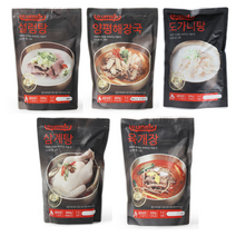 [지은푸드]간편식 즉석탕 즉석국 세트 양평해장국(800g) 삼계탕(900g) 도가니탕(550g) 설렁탕(550g) 육개장(550g), 옵션2. 양평해장국+도가니탕+설렁탕+육개장