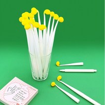 콩나물볼펜 실리콘 중성펜 이색볼펜, 단품, 단품