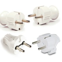 접지 기역자/접지 일자/무접지 일자 플러그 전기공사 모음 돼지코 220V 15A 국내생산 안전 플러그 배선기구 전기공사, 무접지 일자 플러그, 1개