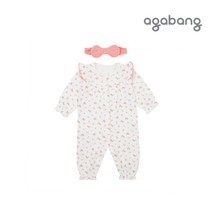 아가방 가을신상]루리우주복(헤어밴드)(PINK)_01Q51755558러블리한 프릴과 잔꽃 패턴의 우주복으로 백일. 돌 선물로 추천드려요