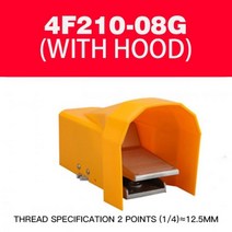 공압 제어 밸브 에어 밸브 FV420 스위치 풋 4F210-08 페달 320 실린더, 4F210-08G-COVER