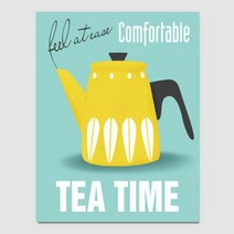 1300K 캔버스 액자 CAS427 북유럽풍 TEA TIME3 B타입 5호, 단품