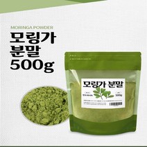 모링가잎 고운분말 500g 1팩 모링가분말 모링가가루 모링가잎분말 파우더 대용량 가정용 모링가티 차 먹는법