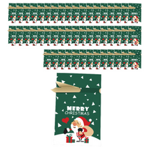 [산타귀마게] 메리롱 크리스마스 산타 선물포장 리본 기프트백, 50매, 그린산타