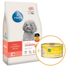 FINIKI 유기농 피니키 하이퍼알러지 강아지사료-연어 (피니키 치킨캔 증정), 7kg, 1포