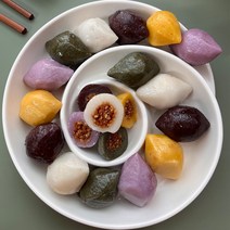 웰루츠 우리쌀 오색송편 1kg 떡모음전, 고구마 부꾸미 600g