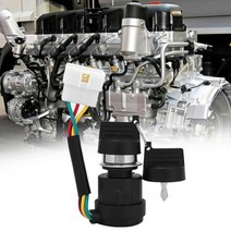 발전기부품 가스 발전기 점화 키 스위치 178F186F 용 5 와이어 시작 잠금 냉각 디젤 엔진 경운기 교체 부품, 한개옵션0