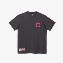 뉴에라 공식스토어 [스타필드안성] 뉴에라 MLB 쿠퍼스 타운 올스타 시카고 컵스 티셔츠 다크 그레이_13546465