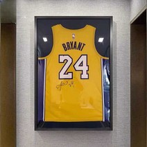 유니폼 액자 프레임 연예인 사인티 배구 스포츠 소장, 블랙 유니폼 액자 70x80