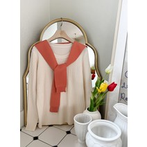 듀엘리 라운드 니트 티셔츠