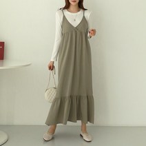 시크루즈 바투 V넥 프릴 뷔스티에 원피스_BDOE906