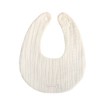 [무무앤두두] 오가닉 보들 6중 거즈 침받이 턱받이, 아이보리