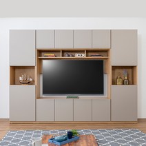블리스데코 루시드 2800 월플렉스 높은 TV 거실장 세트 BOS021_C, 그레이
