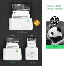 사진인화기 스티커사진기계 스마트폰사진인화기 PeriPage A9s 최대 미니 휴대용 사진 모바일 프린터 304 인, 한개옵션0
