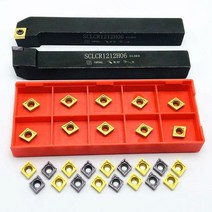 선반 밀링 바이트 sclcr1010h06 sclcr1212h06 원통형 도구 홀더 절단 도구 cnc 보링 도구 10pcs ccmt060204 카바이드 인서트, ccmt060204 ue6020
