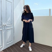 퍼니걸스 5627 데일리 무지 라운드 캉캉 롱 원피스 여성의류