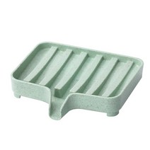 스폰지 홀더 pp 밀짚 보관 랙 배수 비누 상자 트레이 비누 상자 1 pcs 샤워 비누 트레이 비누 접시 접시, 그린1, 협동사