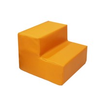 [방수계단] 까씨네 기본 2단 레자 강아지계단 40x40x30 인조가죽 애견계단/생활방수/색상 6종, 레자오렌지 2단