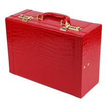 상자 결혼기념일 용품 약혼함 혼수함 축의금함 혼담을 꺼내다 레드 초빙료 채색 예 가죽트렁크 10100 만 2548886970, 12 인치 (가능 룩 20-30 만
