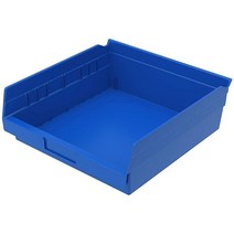 Akro-Mils 30170 플라스틱 중첩 선반 상자 (30.5 x 27.9 x 10.2 cm(12 x 11 x 4 인치)) 옐로우, Blue