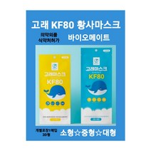 KF80 중형 고래마스크 대형/중형/소형 숨쉬기편한 부드러운 고급순면 국내원단 4중구조필터 피부저자극 미세먼지 바이오셀프케어 황사마스크 친환경파우치 개별포장 100매 당일무료배송, 중형(100매)