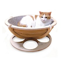 앨리스펫 오목 잼볼 고양이 종이 스크래쳐 박스 냥생이긁힘방지