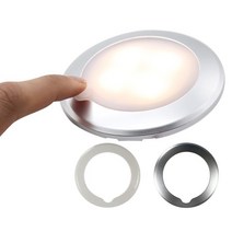 RV부품 tytxrv 12v led car interior lighting 램프 2.4w 3000k touch inside rv roof light kit for rv van, 직경 150mm