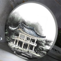 꾸밈 nb186-LED액자45R수묵화, 정자