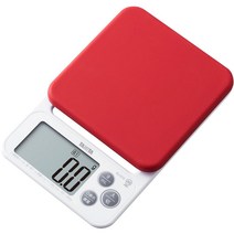 타니타 주방 저울 저울 요리 실리콘 커버 디지털 2kg 0.1g 단위 레드 KJ-212 RD 커버가 빨, 1