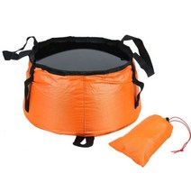 휴대용 양동이 방수 물 가방 낚시 접는 컨테이너 스토리지 캐리어 캠핑 야외 워시 분 지, Orange