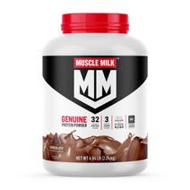 사이토스포츠 Muscle Milk 머슬밀크 단백질파우더 프로틴파우더 4.94lb 2.24kg 초콜릿 바닐라 딸기, 머슬밀크(초콜릿), 1개