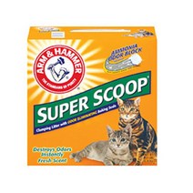 정품 고양이 암앤해머 슈퍼스쿠프 클럼핑 리터후레쉬향 9.07kg 고양이모래, 그림