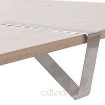 CAILOOM 스틸 식탁보 고정클립 테이블 시트 테이블보 미끄럼방지 클램프 고정핀 스테인리스 클립홀더1P, 기본, 유선형