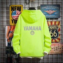 형광색 오토바이 바람막이 혼다 야마하 바람막이 자켓 라이딩, 형광등 Yamaha 525 단일 레이어