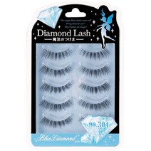 일본직발송 6. DIAMOND LASH (다이아몬드 러시) 블루 NO. 304 5쌍 B07K47GSXJ, One Size, One Color