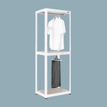 레마하우스 슈랙 행거 3단 2행거 600 x 400 x 1800 mm, 화이트