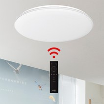 LED 60W 퓨어 스마트 리모컨 원형방등 색변환 가능, 10개