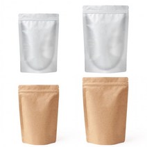 케이알글로벌크라프트 은박 재질강화 소분 지퍼백 봉투 50p빠른배송, 우리지퍼백 (은박코팅 중 50p), 본상품선택