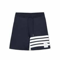 [명품]THOM BROWNE 톰브라운 년 바 스트라이프 루프백 코튼 숏 팬츠 FJQA TMG5003 32 1 672406373