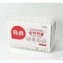 비앤비 순면면봉 (사각형) 200P 유아용면봉, 3개, 200개입