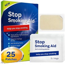ST MEGE Stop Smoking Patch Step 1 금연 스티커 패치 Help you stop smoking 금연 보조 25패치, 1x25개입