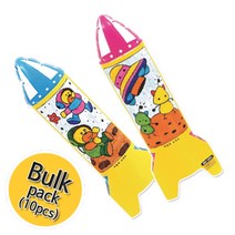 로켓 컬러룬 엄마표미술놀이 만들기재료 미술만들기 만들기세트 풍선놀이 초등만들기 어린이집만들기 색칠공부 쉬운그림그리기 유아교육 그림색칠하기 색칠도안 따라그리기 diy키트 유아미술, 풍선(로켓10개입)